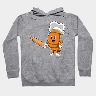 Bread as Cook with Rolling pin Hoodie